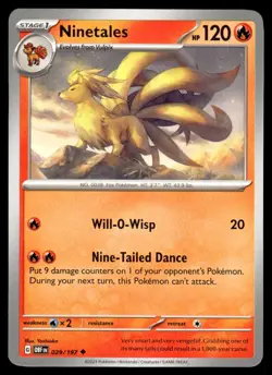 Ninetales 029/197 - Obsidian Flames - Uncommon NM - Image 1