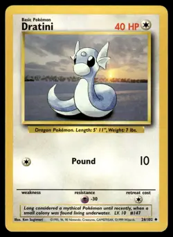 Dratini 26/102 - Base Set Unlimited - Uncommon LP - Image 1