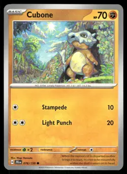 Cubone 076/159 - Journey Together - Common NM - Image 1