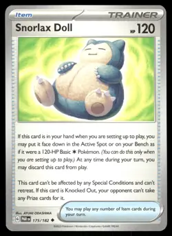 Snorlax Doll 175/182 - Paradox Rift - Uncommon NM - Image 1