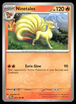 Ninetales 027/167 - Twilight Masquerade - Common NM - Image 1
