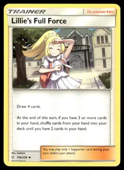 Lillie's Full Force 196/236 - Cosmic Eclipse - Uncommon NM - Image 1