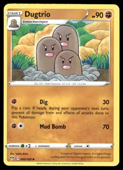 Dugtrio 085/189 - Darkness Ablaze - Uncommon NM - Image 1