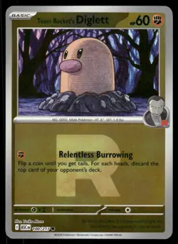 Team Rocket's Diglett (Team Rocket) 100/217 - Holo Ascended Heroes - Common NM - Image 1