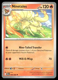 Ninetales 009/086 - ME04: Chaos Rising - Uncommon NM - Image 1