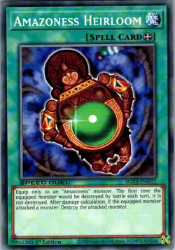 Amazoness Heirloom Speed Duel GX: Duelists of Shadows 1st Edition Yu-Gi-Oh NM - Image 1