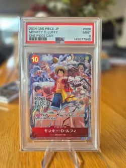 2024 ONE PIECE JAPANESE PROMOS ONE PIECE DAY #006 MONKEY D. LUFFY PSA 9 - Image 1