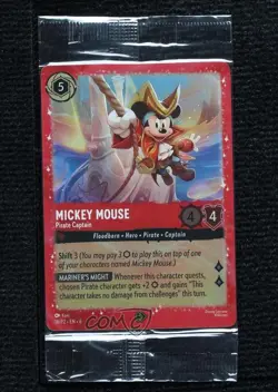 2024-Current Disney Lorcana - P2 Promos Foil Mickey Mouse Pirate Captain #18/P2 - Image 1