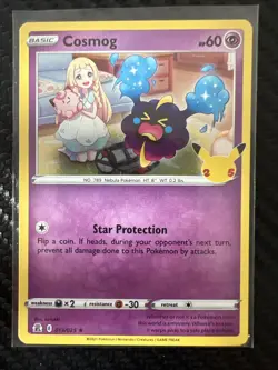 Cosmog 013/025 Celebrations 25 Anniversary Pokemon Card Pokemon Holo Rare - Image 1