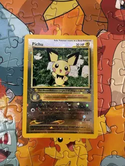 Pokemon Pichu TCG Reverse Holo Card 35/53 WOTC Promo 3 SWIRLS🌀🌀🌀 - LP - Image 1