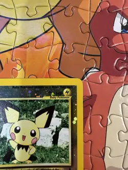 Pokemon Pichu TCG Reverse Holo Card 35/53 WOTC Promo 3 SWIRLS🌀🌀🌀 - LP - Image 3