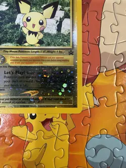 Pokemon Pichu TCG Reverse Holo Card 35/53 WOTC Promo 3 SWIRLS🌀🌀🌀 - LP - Image 4