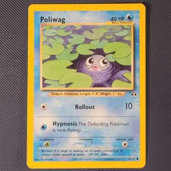 Poliwag 62/75 - Neo Discovery - Common Vintage WOTC Pokemon Card - M / NM - Image 1