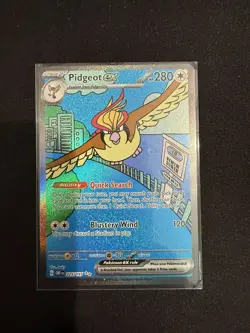 Pokemon Card Pidgeot ex 225/197 Obsidian Flames Special Illustration Rare NM - Image 2