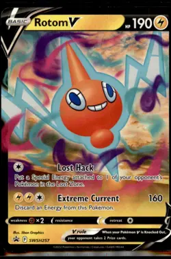 Pokemon TCG - Rotom V Promo SWSH: Sword & Shield Promo Cards SWSH257 NM - Image 1