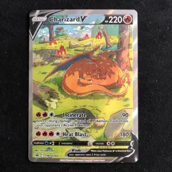 Pokemon TCG Card Charizard V SWSH260 Charizard UPC Black Star Promo Holo - NM- - Image 1