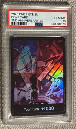 Don!! Card 2nd Anniversary Set English Version Emperors One Piece PSA 10 - Image 1
