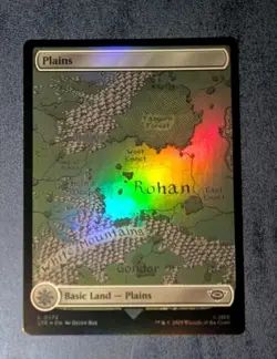 MTG *FOIL FULL ART * Lord Of The Rings PLAINS #272 NM - Image 2