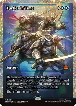 MTG Turtles in Time - Fracture Foil - Showcase, Light Play, English Teenage Muta - Image 1