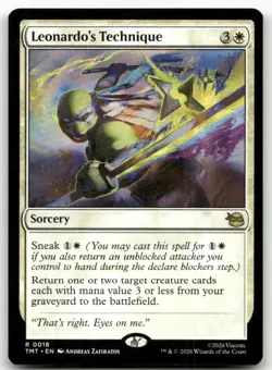 Leonardo's Technique #18 (NM) Teenage Mutant Ninja Turtles TMT Magic MTG - Image 1