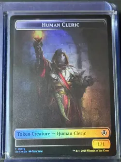 Demon // Human Cleric Token INR 6/19 Magic MTG FOIL NM - Image 2
