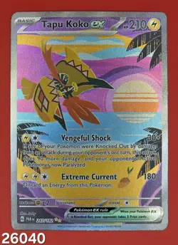 Pokemon: Tapu Koko EX 247/182 Paradox Rift NM/M - Image 1