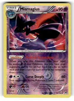 Mismagius 66/162 Rare BREAKthrough Reverse Holo Pokemon Near Mint - Image 1