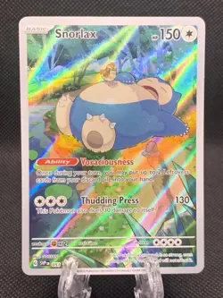 Snorlax SVP 051 Pokemon 151 Black Star Promo Holo Full Art NM Pokemon TCG - Image 1