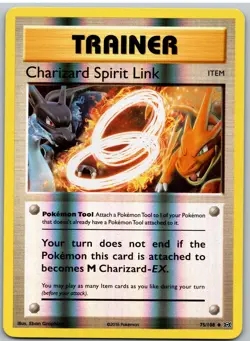 Charizard Spirit Link 75/108 Uncommon Evolutions Pokemon Reverse Holo - Image 1