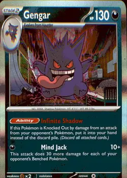 Gengar 050/088 Rare Perfect Order Pokemon Holo NM - Image 1