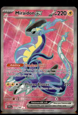 Pokemon TCG - Miraidon ex Ultra Rare SV01: Scarlet & Violet Base Set 227/198 NM - Image 1