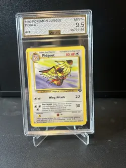 1999 Pokemon Jungle Pidgeot #24 Non-Holo AGS 9.5 Mint+ WOTC Vintage - Image 1