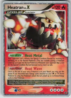Pokemon TCG Heatran LV.X Promo Reverse Holo Diamond and Pearl Promos DP31 - Image 1