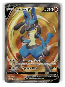 Lucario V SWSH213 Holo Promo Sword & Shield Promo Pokemon Near Mint - Image 1