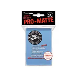 Ultra Pro Card Sleeves Stan Pro-Matte Non-Glare Card Sleeves - Light Blue New - Image 1