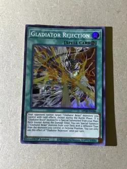 Yugioh Gladiator Rejection MP20-EN186 Super Rare 1st Edition - Image 1