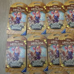 Disney Lorcana TCG: Wilds Unknown Sleeved Packs Lot of 19 Brand New Factory Seal - Image 2