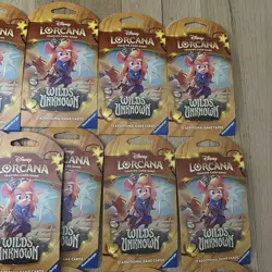 Disney Lorcana TCG: Wilds Unknown Sleeved Packs Lot of 19 Brand New Factory Seal - Image 3