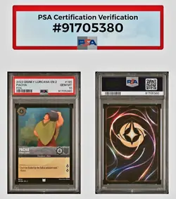 2023 PACHA - Village Leader - Disney Lorcana ROTF EN2 #190 PSA 10 Gem Mint - Image 4