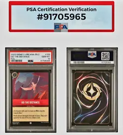 2023 GO THE DISTANCE Foil Disney Lorcana ROTF #129 PSA 10 Gem Mint - Image 4