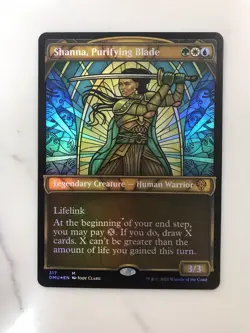 Shanna Purifying Blade Foil Showcase MTG Magic the Gathering Card NM Mint DMU - Image 1