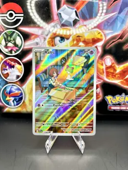 Pokemon TCG Ralts 211/198 Scarlet & Violet Base Set Illustration Rare Card - NM - Image 1