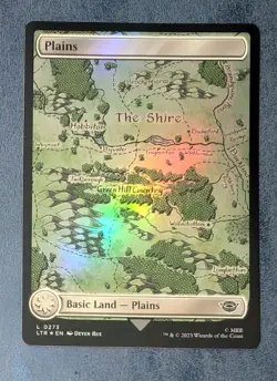 MTG *FOIL FULL ART * Lord Of The Rings PLAINS #273 NM - Image 1