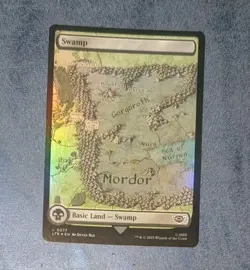 MTG *FOIL FULL ART * Lord Of The Rings SWAMP #277 NM - Image 1