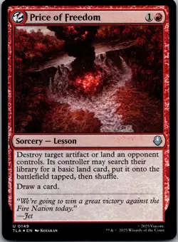 Price of Freedom 149 Foil Avatar: The Last Airbender Magic: The Gathering NM - Image 1