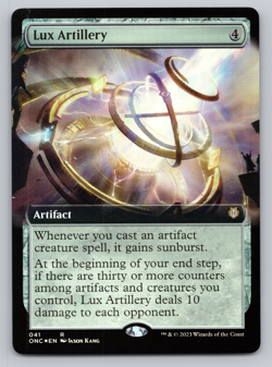 Lux Artillery FOIL Extended Art- Commander Phyrexia: AWBO MTG - Image 1