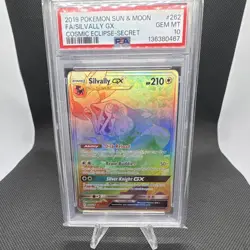 Pokemon Silvally GX Secret Rare Full Art Holo Cosmic Eclipse 262/236 PSA 10 - Image 1