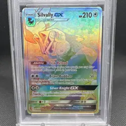 Pokemon Silvally GX Secret Rare Full Art Holo Cosmic Eclipse 262/236 PSA 10 - Image 2
