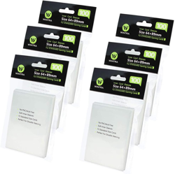 600 Count Precise -Fit 64 x 89 mm Clear Inner Card Sleeves, Transparent Soft ... - Image 3