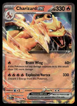 Charizard ex 006/165 Double Rare 151 Pokemon Near Mint - Image 1